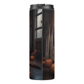 Belgisch Malinois Pumpkins Halloween Beängstigend Thermosbecher (Rückseite)