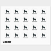Belgisch Malinois Runder Aufkleber (Blatt)