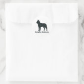 Belgisch Malinois Runder Aufkleber (Tasche)