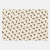 Belgisch Malinois Shepherd Mahogany Malerei Art Geschenkpapier Set (Vorderseite)