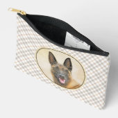 Belgisch Malinois Shepherd Mahogany Malerei Art Zubehörtasche (Offen)