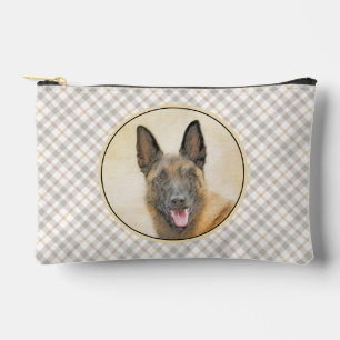 Belgisch Malinois Shepherd Mahogany Malerei Art Zubehörtasche