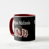Belgisch Malinois Vater Geschenke Tasse (Vorderseite Links)