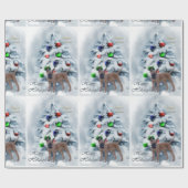 Belgisch Malinois Weihnachten Geschenkpapier (Flach)