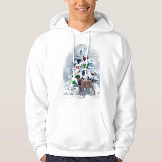 Belgisch Malinois Weihnachtsgeschenke Hoodie (Vorderseite)