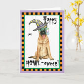 Belgisch Malinois Witch Karte (Gelbe Blume)