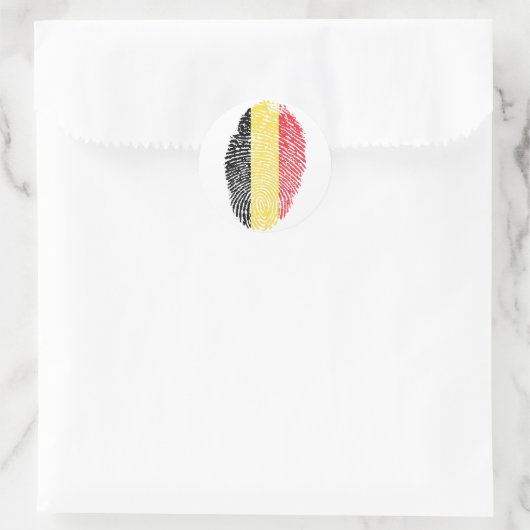 Belgisch Runder Aufkleber (Tasche)