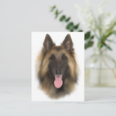 Belgisch Sheperd Tervueren Postkarte (Stehend Vorderseite)