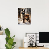 Belgisch Tervuren Dog Art Print Poster (Heimbüro)