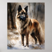 Belgisch Tervuren Dog Art Print Poster (Vorne)