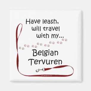Belgisch Tervuren Travel Leash - Magnet