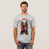 Belgisch Tervuren Vampire Dog Funny Halloween T-Shirt (Vorne ganz)