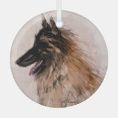 Belgisch von Hevener Ornament Aus Glas (Vorderseite)