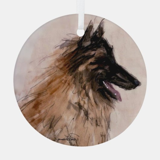 Belgisch von Hevener Ornament Aus Glas (Rückseite)