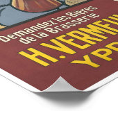 Belgische Beer Vermeulen Brewery Ypres Flanders Poster (Ecke)