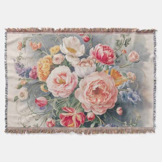 Belgische Blumengestalt Decke (Vorderseite)