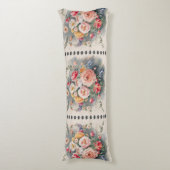 Belgische Blumengestelle Body Pillow Seitenschläferkissen (Vorderseite Vertikal)