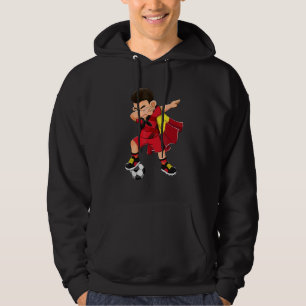 Belgische Boys Belgische Fußballflagge Kinder Hoodie