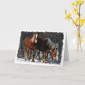 Belgische Entwurfs-Pferdegruß-Karte Karte (Gelbe Blume)