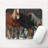 Belgische Entwurfs-Pferdemausunterlage Mousepad (Mit Mouse)