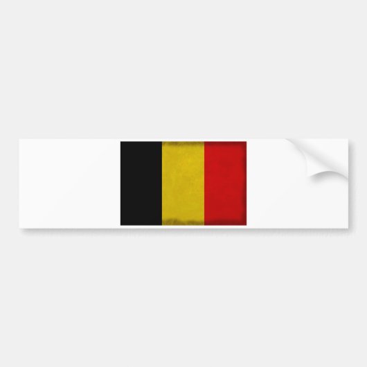 Belgische Fahne Belgien Autoaufkleber (Vorne)