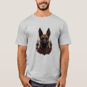 Belgische Festspiele Malinois mit Warrior Atture T-Shirt (Vorderseite)