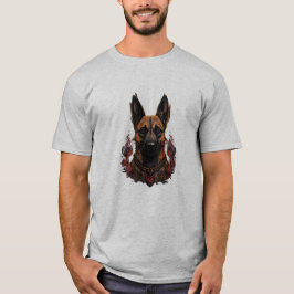Belgische Festspiele Malinois mit Warrior Atture T-Shirt