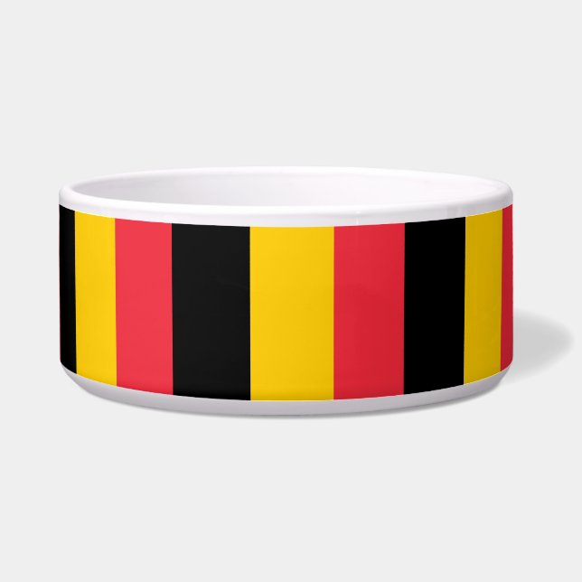 Belgische Flag Pet Bowl Napf (Vorderseite)