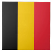 Belgische Flag Tile Fliese (Vorderseite)