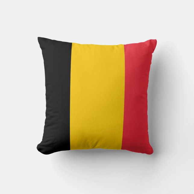 Belgische Flagge Amerikas MoJo Pillow Kissen (Vorderseite)