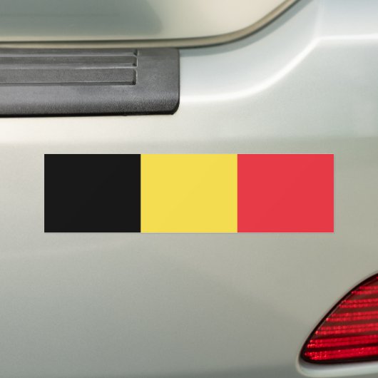 belgische Flagge Autoaufkleber (Auf Auto)