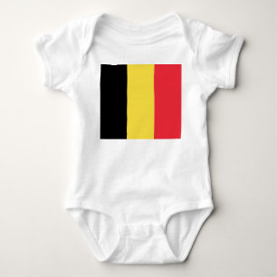 belgische Flagge Baby Strampler