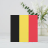 Belgische Flagge (Belgien) Karte (Stehend Vorderseite)