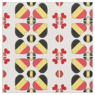 Belgische Flagge & Belgische Herbstmode Stoff