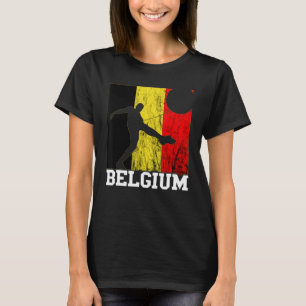 Belgische Flagge Belgischer Fußballspieler Belgiqu T-Shirt