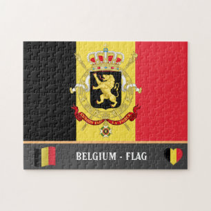 Belgische Flagge / Belgisches Land / Belgien Jigsa Puzzle