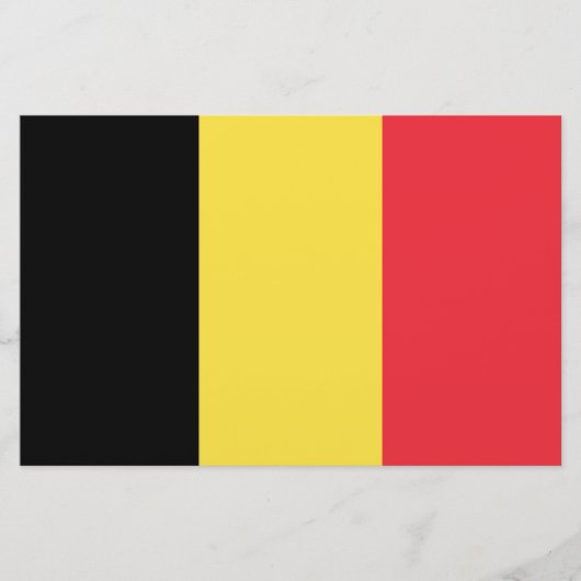 belgische Flagge Briefpapier (Vorderseite)