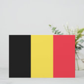 belgische Flagge Briefpapier (Stehend Vorderseite)