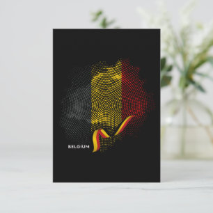 Belgische Flagge Dankeskarte