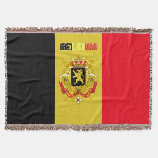 belgische Flagge Decke (Vorderseite)