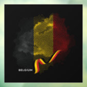 Belgische Flagge Fensteraufkleber (Blatt 3)
