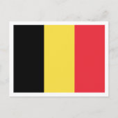 Belgische Flagge, Flagge Belgiens Postkarte (Vorderseite)