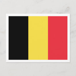 Belgische Flagge, Flagge Belgiens Postkarte