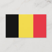 Belgische Flagge, Flagge Belgiens Visitenkarte (Vorderseite)