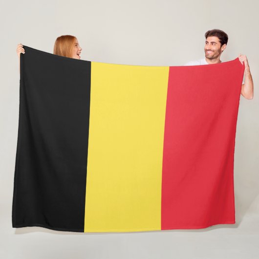 belgische Flagge Fleecedecke (Beispiel)