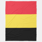 belgische Flagge Fleecedecke (Vorderseite)