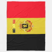 Belgische Flagge Fleecedecke (Vorderseite)