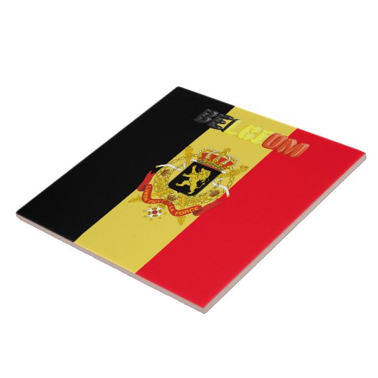 Belgische Flagge Fliese (Seite)
