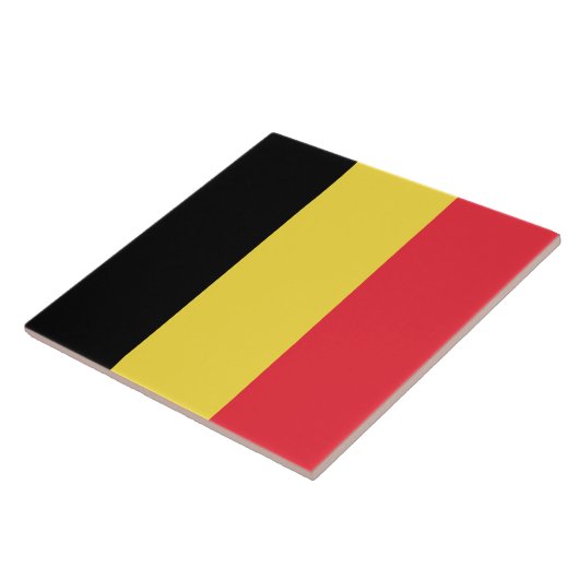 belgische Flagge Fliese (Seite)