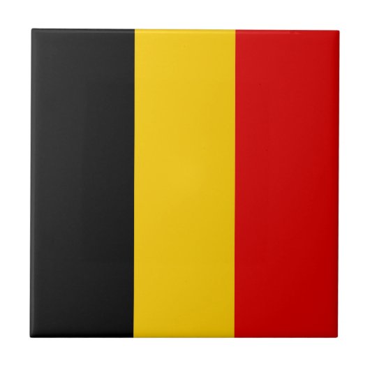 Belgische Flagge Fliese (Vorderseite)
